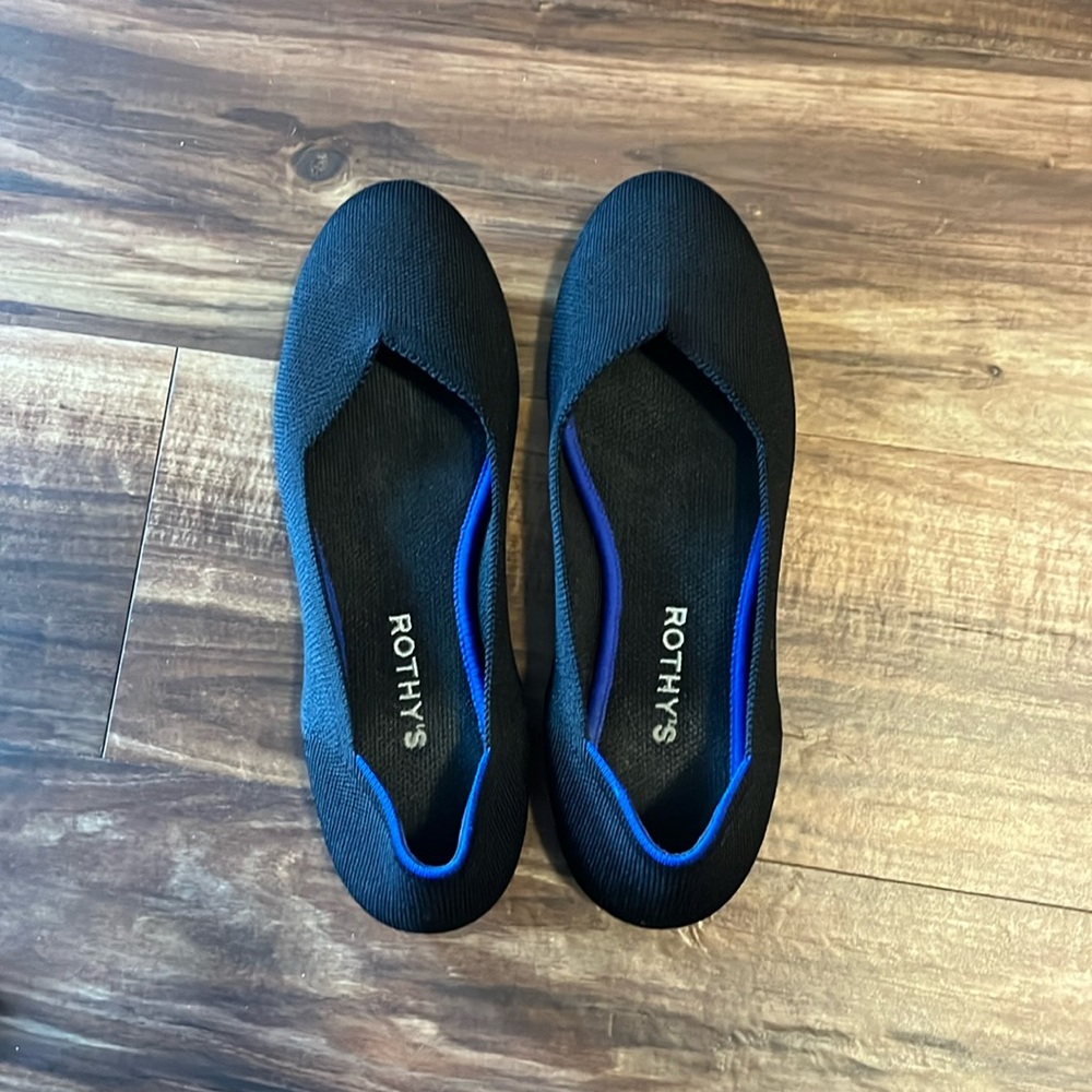 Rothy’s Black Round Toed Flats - 8.5